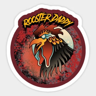 Rooster Daddy Graphic Sticker